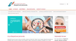 Desktop Screenshot of bezpecnostpersonalu.cz